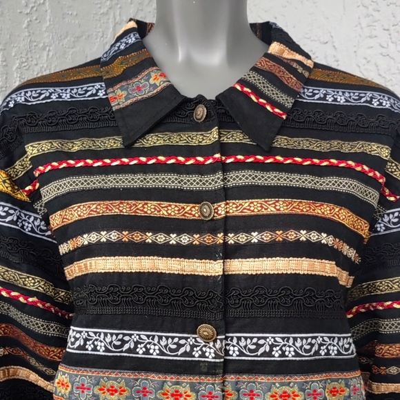 Tantrum Collection Ladies Luxury Horizontally Embroidered Jacket - Picture 13 of 17